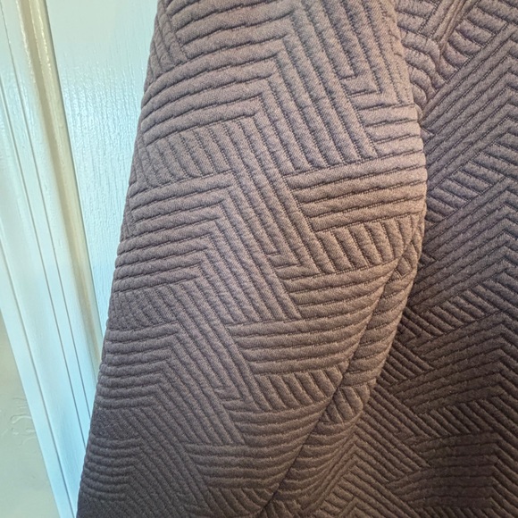 Chico's Size 3 Brown Coat Jacket Open Front, Lined,  Oversized, Textured - Picture 5 of 6